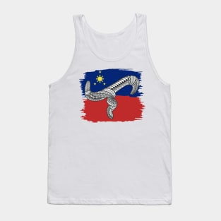 Philippine Flag Tribal line Art / Baybayin word LA Tank Top